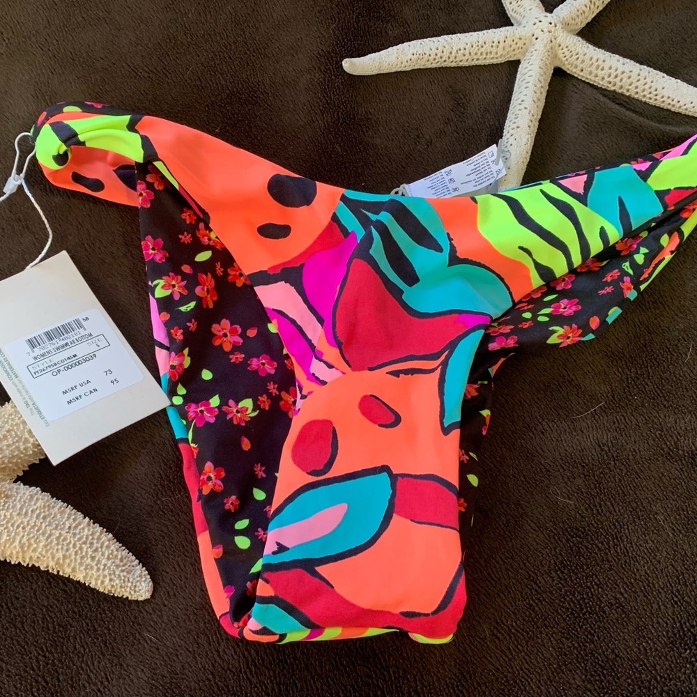 MAAJI bold floral reversible (2) piece 82% polyamide bikini size Small NWT - Picture 6 of 15